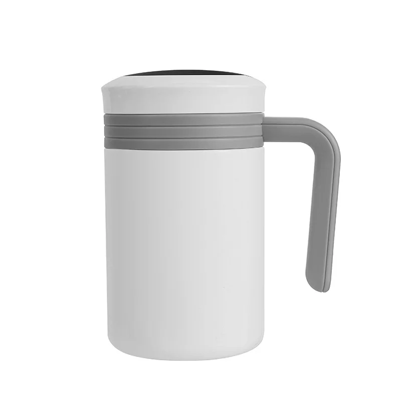 Copco Desktop Stainless Steel Coffee Mug With Easy Grip Handle 16 Oz -  Silver