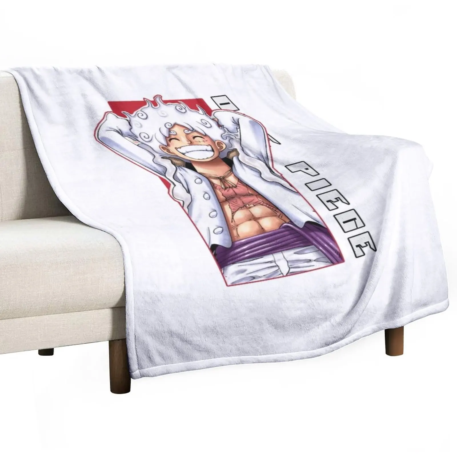 

New Japanese Character Throw Blanket Furry Blanket Soft Plaid Moving Blanket