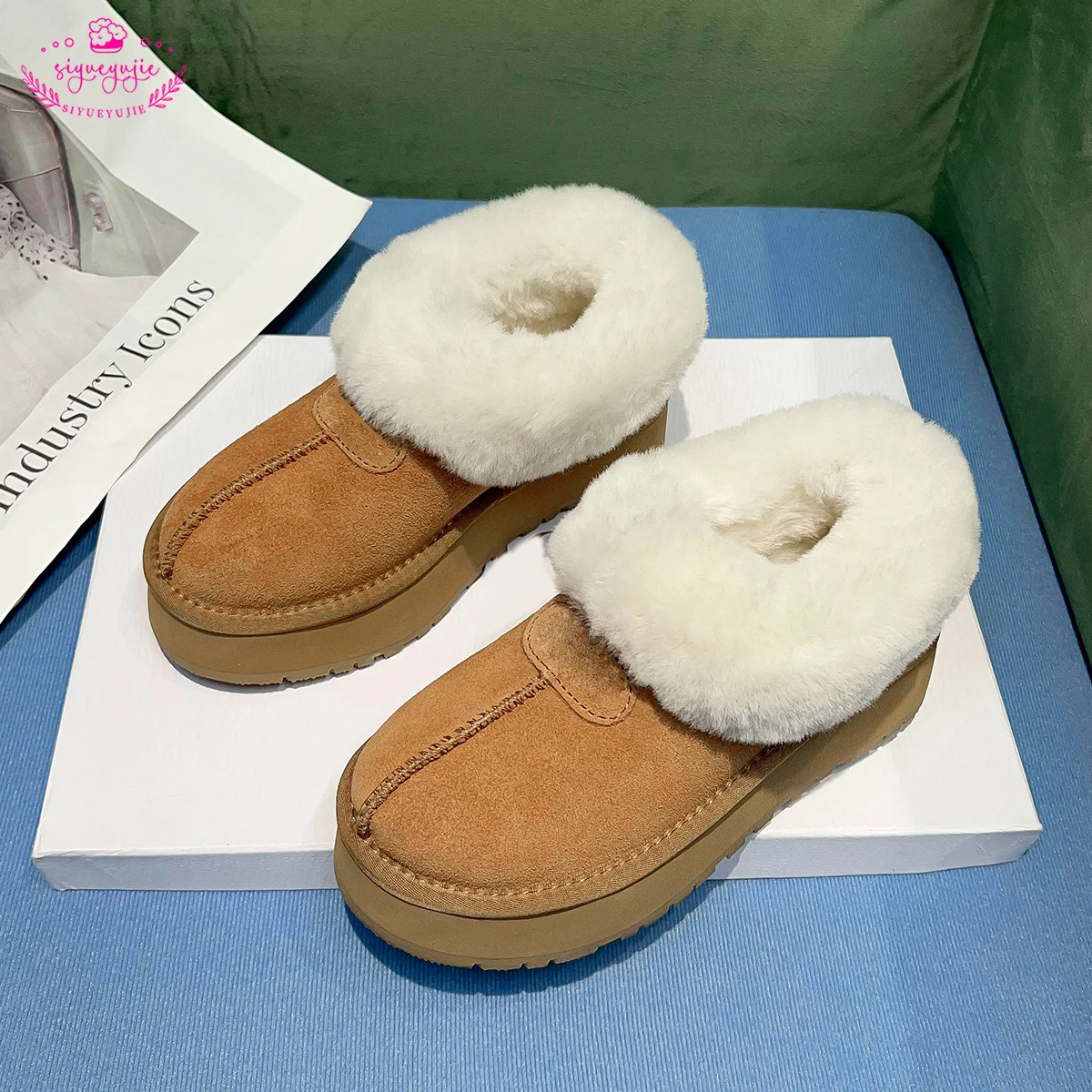 

Australia Color Snow boots Sheepskin Shearling Tazz Mules Women Men Ultra Mini Boot Slip-on Shoes Suede Upper Fall Winter boots