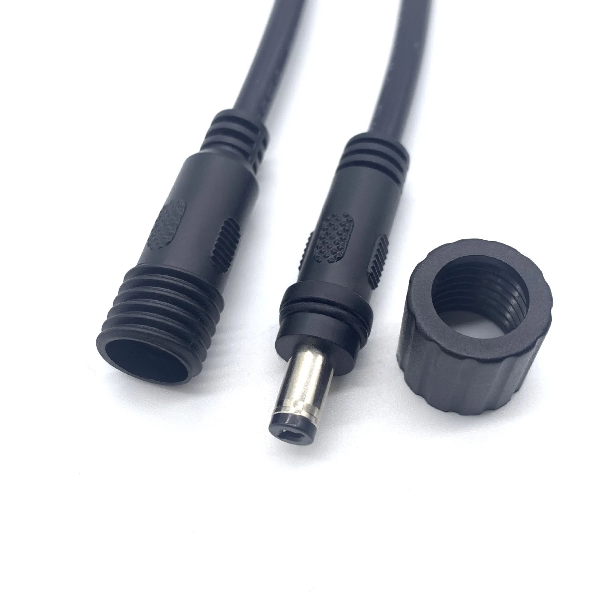 DC 5.5*2.1mm IP68 방수 18AWG 7A 남성 및 여성 커넥터 플러그 2핀 전원 어댑터 와이어 5쌍
