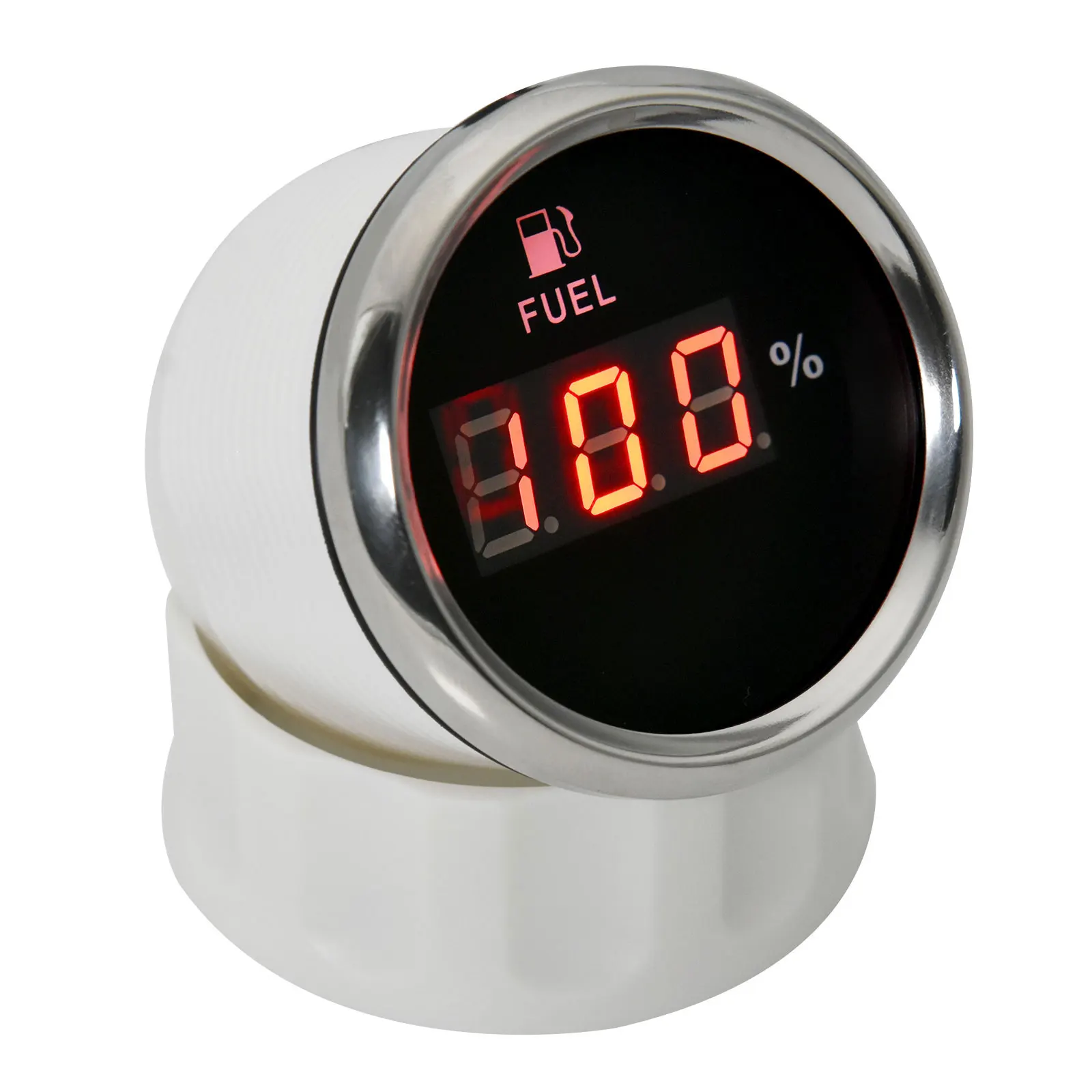 디지털 적색 LED 연료 레벨 계량기 표시기, 범용 자동차 보트용, 240-33ohm, 52mm 오일 탱크 레벨 게이지, 12V, 24V DC