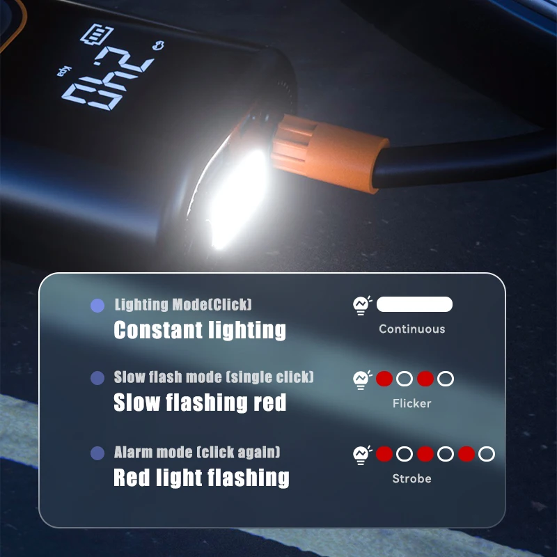 Wireless Car air pump Air Compressor Digital Display Electric Tire Inflator Pump For Motorcycle Bicycle AUTO Tyre With Lighting