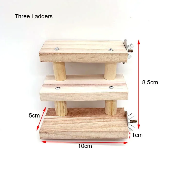 Natürliche Holz Haustier Papagei Rohholz Leitern Zweig Stehen Rack Eichhörnchen Vogel Hamster Zweig Sitzstangen Kauen Biss Spielzeug Stick – Detail 7