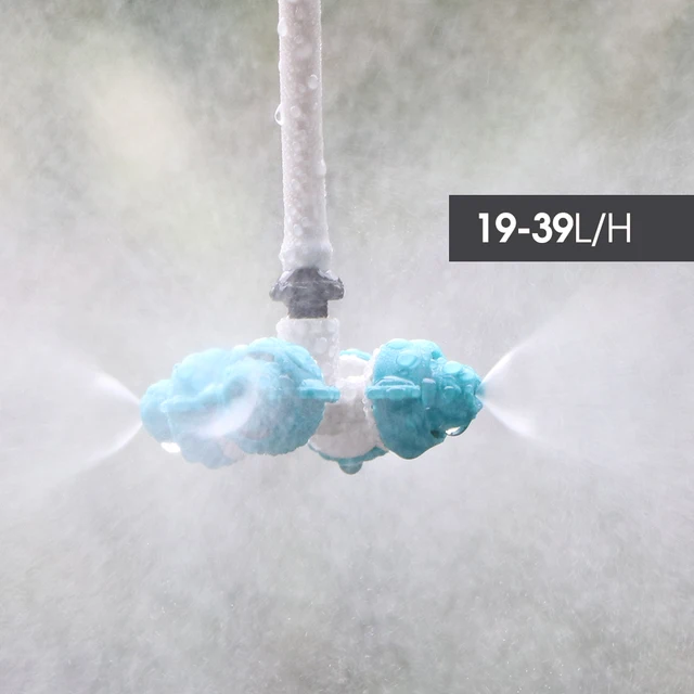 4-9L/H 1-Utas Ködös Fúvóka 19-39L/H Kereszt Porlasztó Sprinkler Otthoni Kerti Hűtőrendszer Spray Fej Öntözés - Image 5