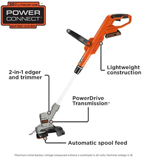 20V Max* Powerconnect 10 In. 2In1 Cordless String Trimmer/Edger +