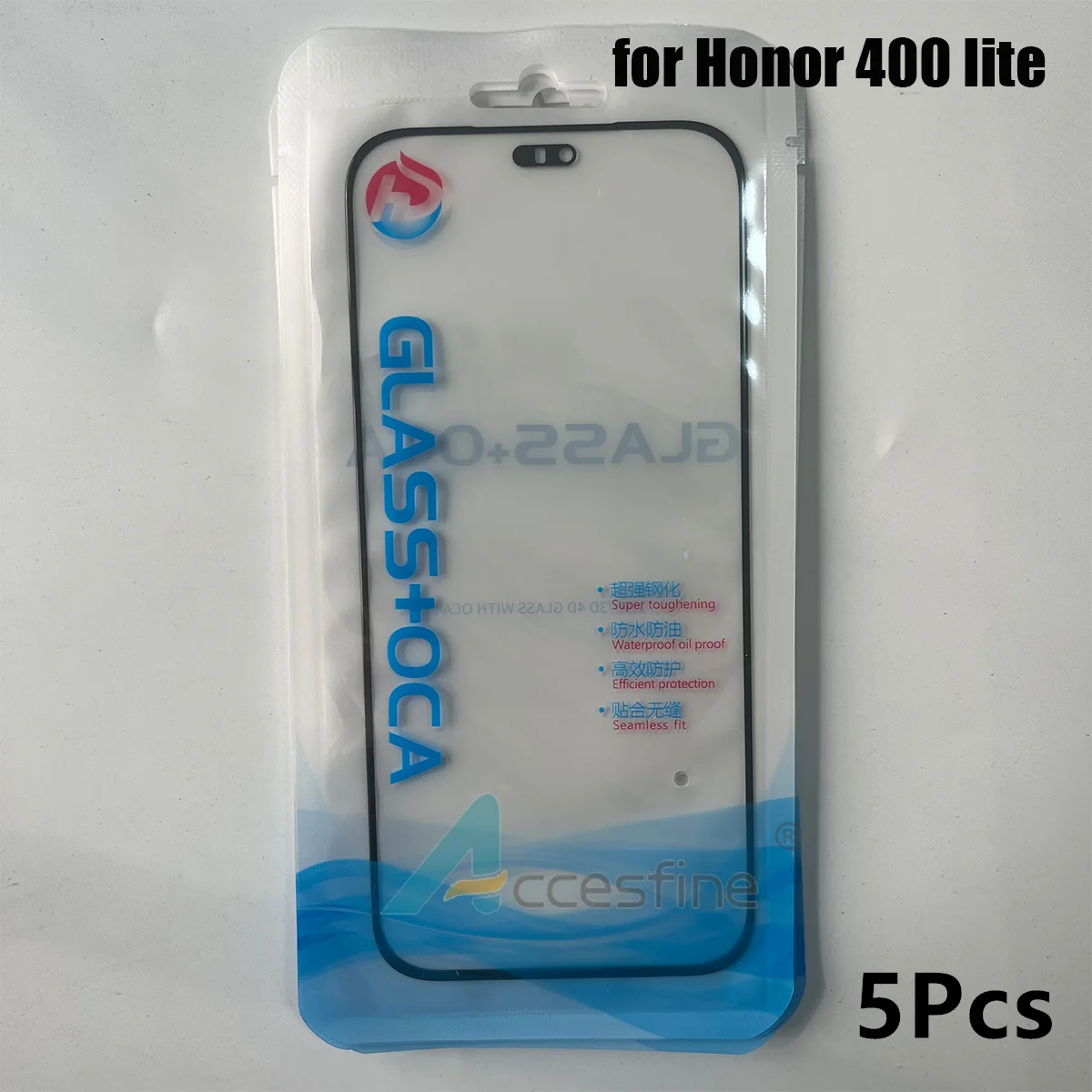 5PCS Touch Panel Front Glass Lens with Laminated OCA Glue Hollow Lamina - Outer Cover Replacement