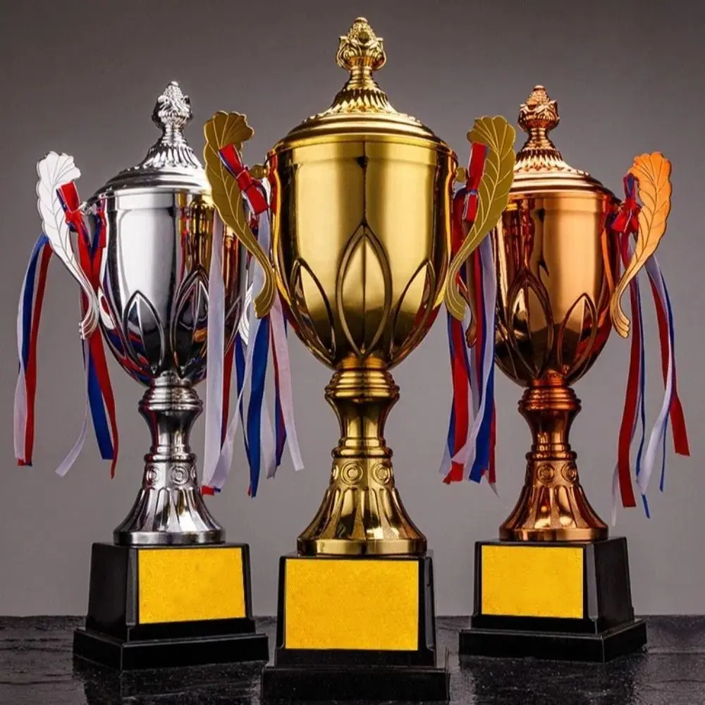 Gold Silver Bronze Awards Trophy Sports Games Metal Model Small Prize Cup Champion Soccer Competition Winner Award Trophy Toy