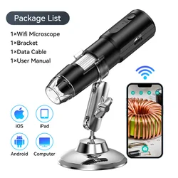 Enhanced Wireless Digital Microscope with Adjustable Magnification and Flexible Stand (With WiFi)