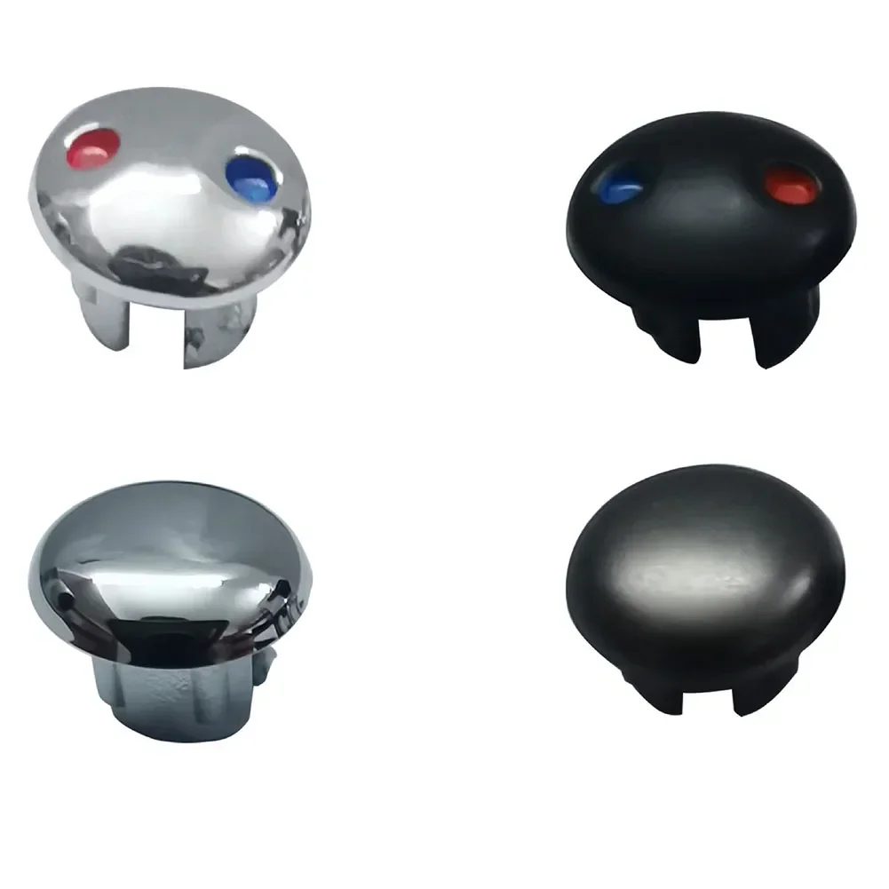 10pcs Water Tap Plastic Decoration Cover Hot And Cold Water Sign faucet accessories faucet handle label With Red And Blue Label Faucet Handle Cover Switch Cap