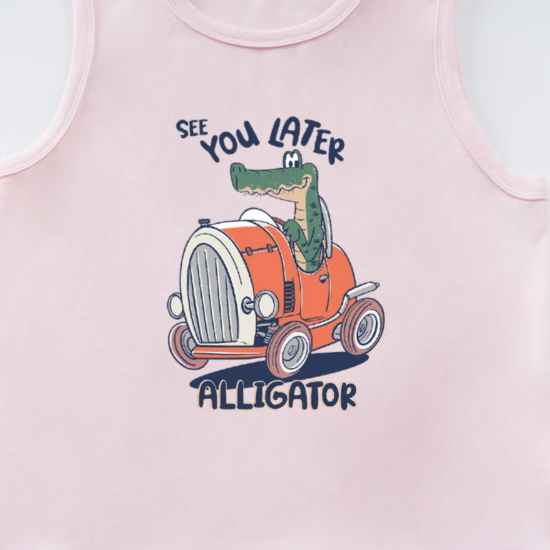 Children Kids Sleeveless Girls Baby Outfit Summer Outdoor Casual Letter Fashion Trendy Lovely Print Clothes Boys
