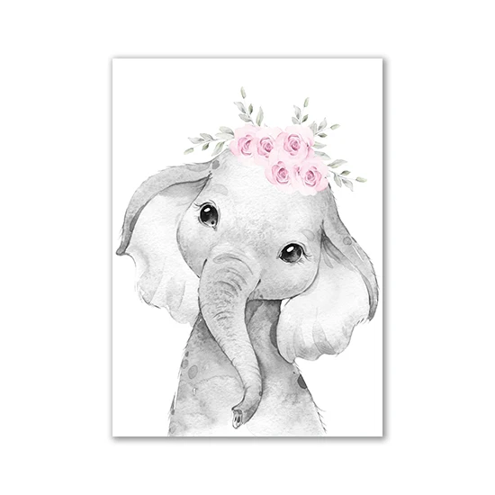 Personalized Animal Nursery Wall Art - Canvas Paintings