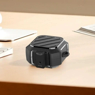 Rugged Shockproof Earbuds Protective Case with Keychain Clip