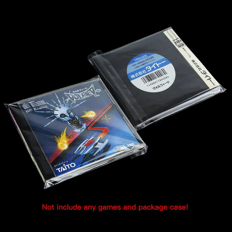 Cartridge Resealable Display OPP Bag CD Sleeves for PlayStation 1 PS1 CD Jewel Cases Dreamcast NEC PC Engine HuCard Turbogra