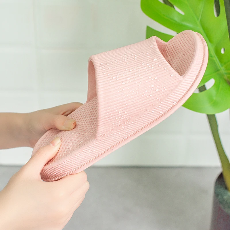 UTUNE Non-slip Massage Slippers Women EVA Indoor Slippers Light Couple House Bath Shoes Man Waterproof Sandals Slides Bathroom 4