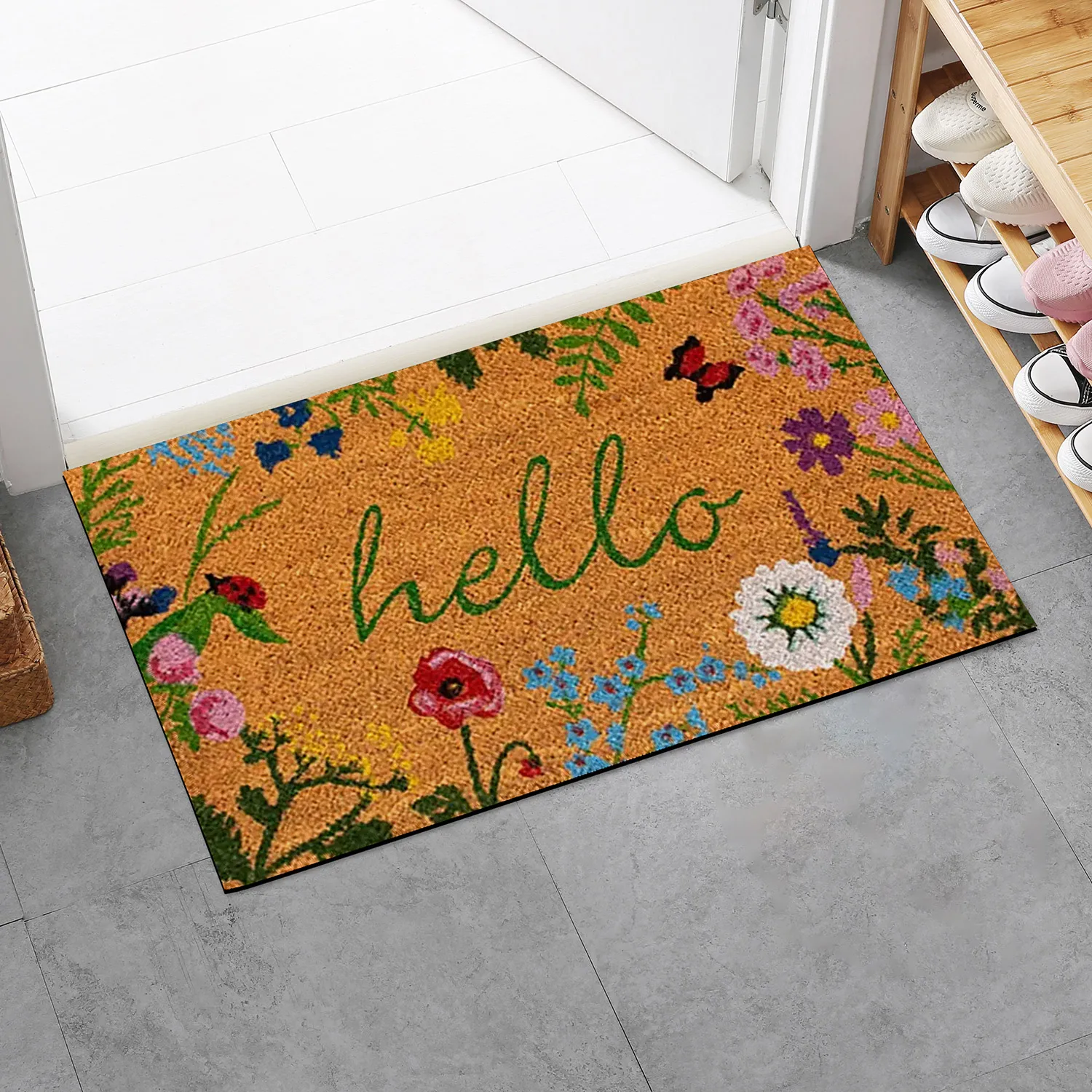 Thin Non-slip Floor Rug Mat, Durable Welcome Doormat Outdoor Entrance Mat, Welcome Mat, Machine Washable, Suitable for Family, BEST SELLERS Thin Non-slip Floor Rug Mat, Durable Welcome Doormat Outdoor Entrance Mat, Welcome Mat, Machine Washable, Suitable for Family, BEST SELLERS
