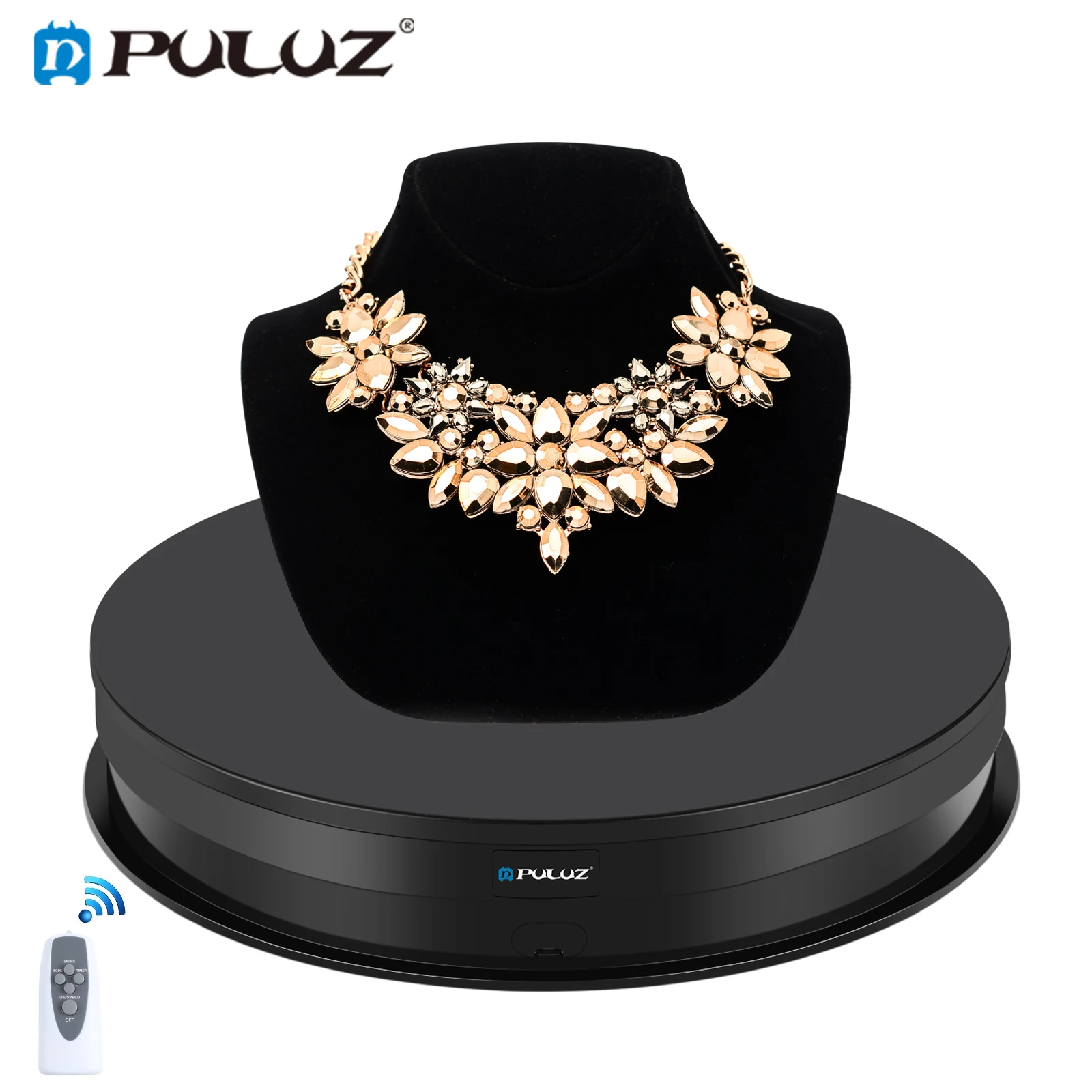 Puluz Photography Photo Studio Espositore Rotante Regolabile A Velocità Giradischi Con Display Del Prodotto Rotante Elettrico A 360 Gradi