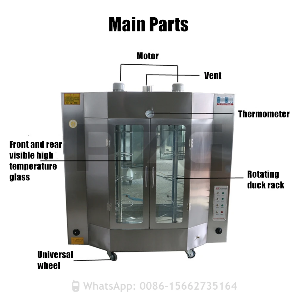 Heavy Duty 24pcs LPG Gas Roasted Chicken Oven Equipment Rotary Roasting Chickens Grill Machine Roast Duck Oven 5