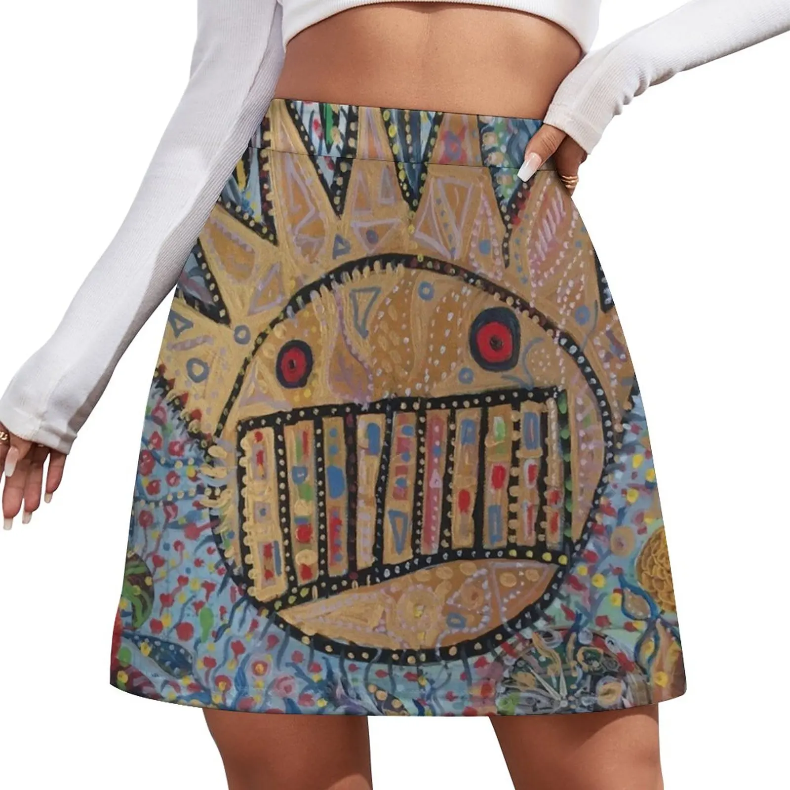 Ween Boognish and flowers Mini Skirt skirts summer 2024 woman extreme mini dress