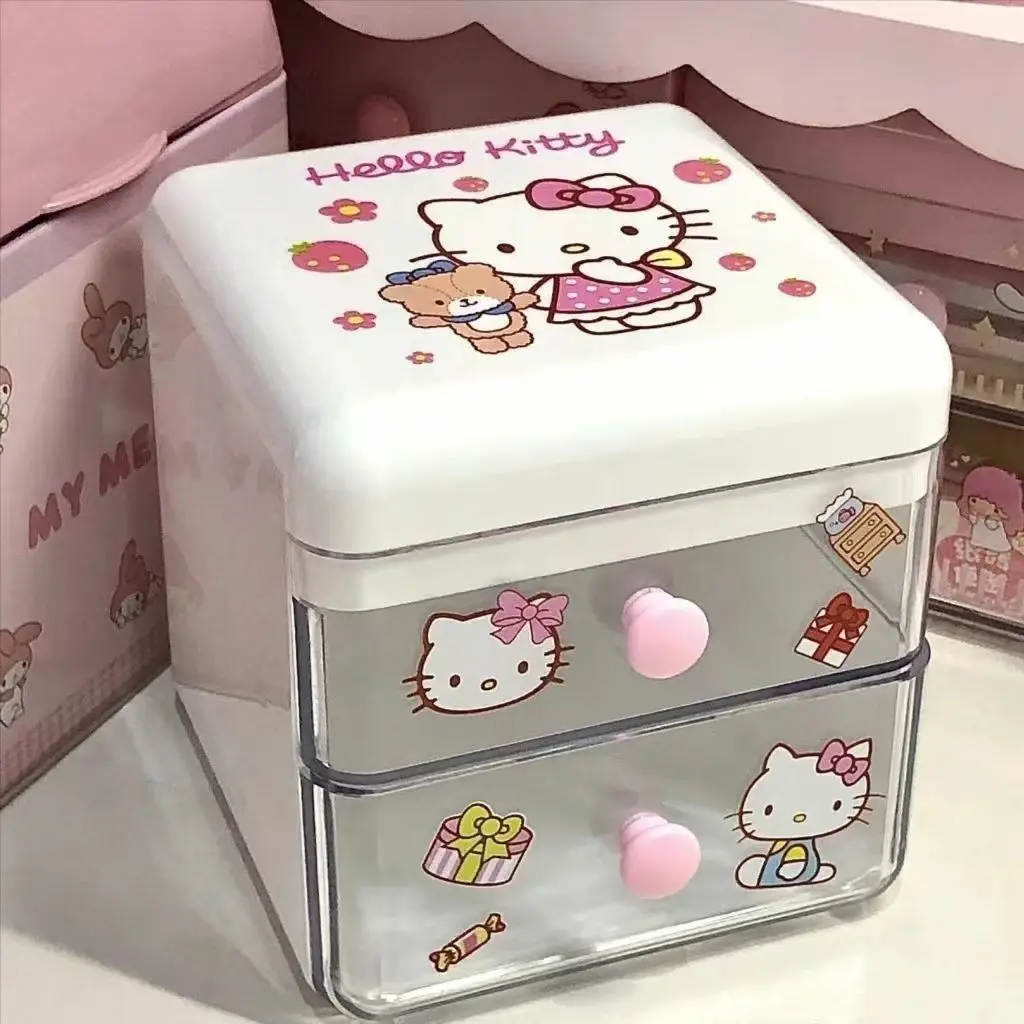 

Оригинальный контейнер для хранения с изысканным рисунком из аниме «My melody Cinnamoroll», милый простой мультяшный декор, оптовая продажа