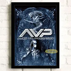 Vintage Sci - Fi Alien Battle Canvas Art - 40x50cm no frame (8)