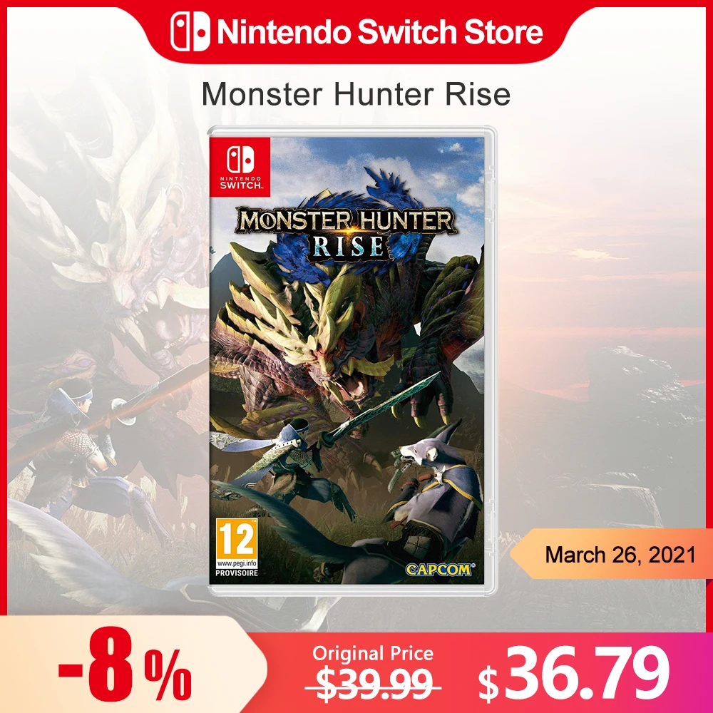 Monster Hunter Rise Nintendo Switch Game Deals 100% Ufficiale Originale Gioco Fisico Card Action Genere Per Switch Oled Lite