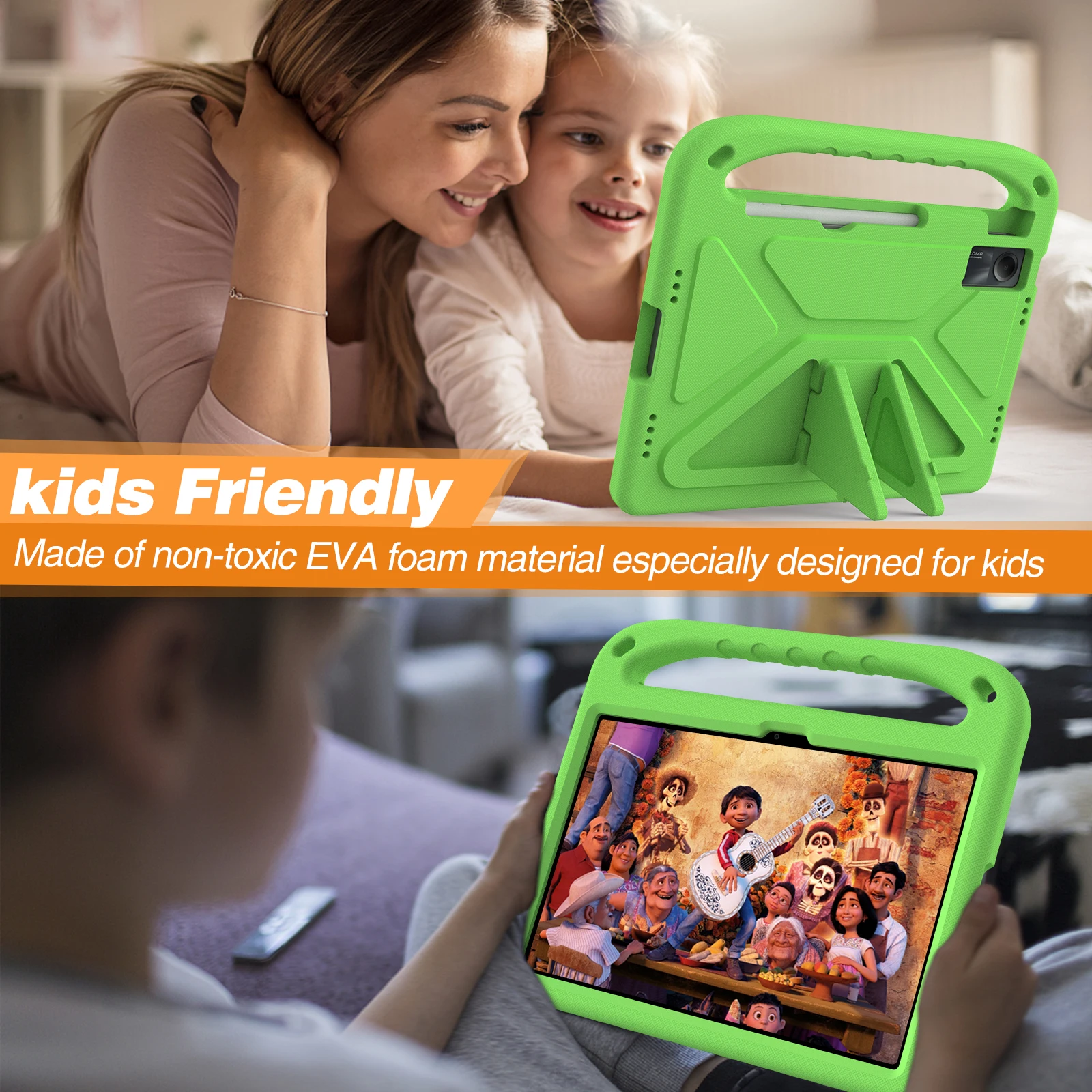 Kinder-Tablet-Hülle Für Xiaomi Redmi Pad Pro (12,1 Zoll) – Stoßfest, Mit Griff & Schultergurt