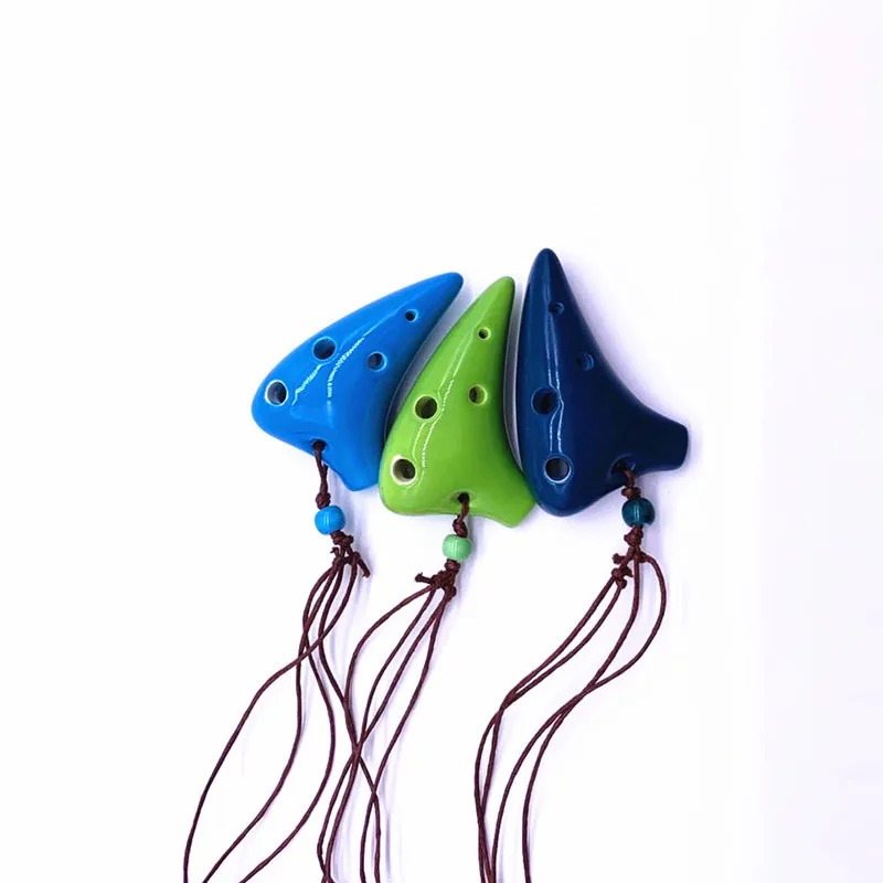 Flute Instrument Small Ocarina Instrument Portable Add Fun Universal Music Beginner 6 Hole Ocarina