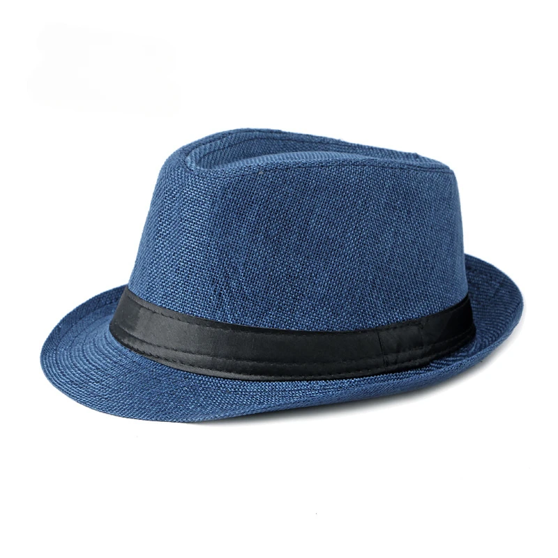 Middle-aged and Elderly Jazz Hat Fedoras Beach Linen Top Hat for Men and Women Spring Summer Outdoor Sun Protection fashion hat sun protection hat fedora hat