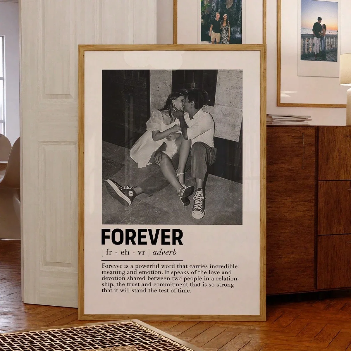 Custom Black & White Framed Canvas Wall Art 2