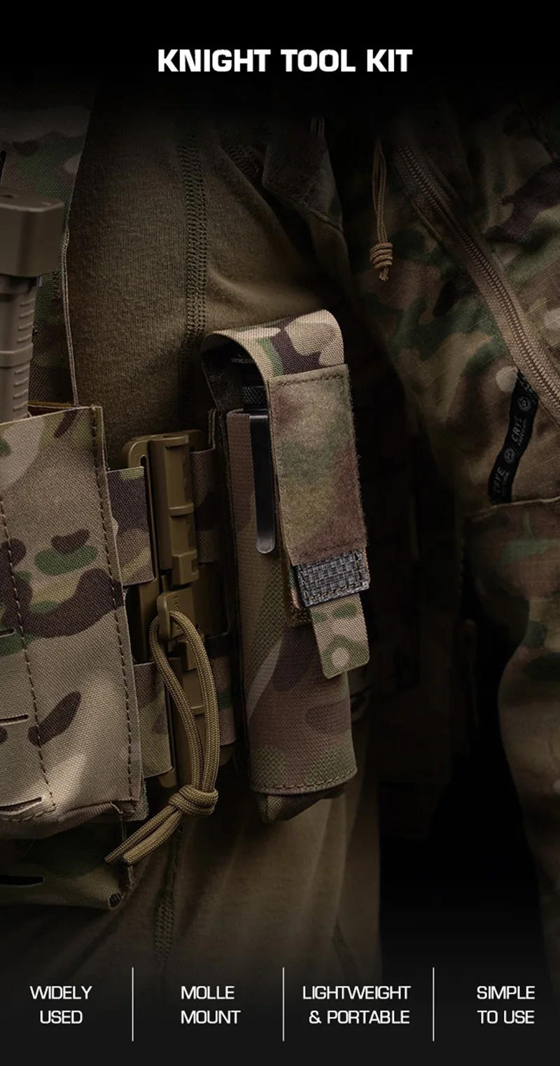 OPHIDIAN Molle Plattenträger Kleine GP Tasche Elastische Universal Tasche Werkzeugtasche Halter Brust Halterung Weste Zubehör Airsoft – Detail 1