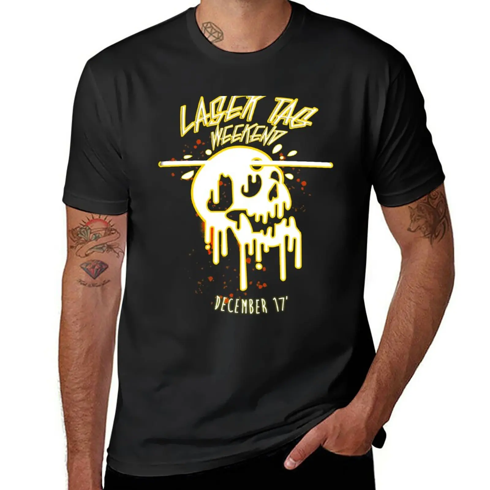 T-Shirt Laser Tag Weekend 17 'Per Un Ragazzo Vestiti Estetici Semplici Vestiti Kawaii T-Shirt In Cotone Da Uomo