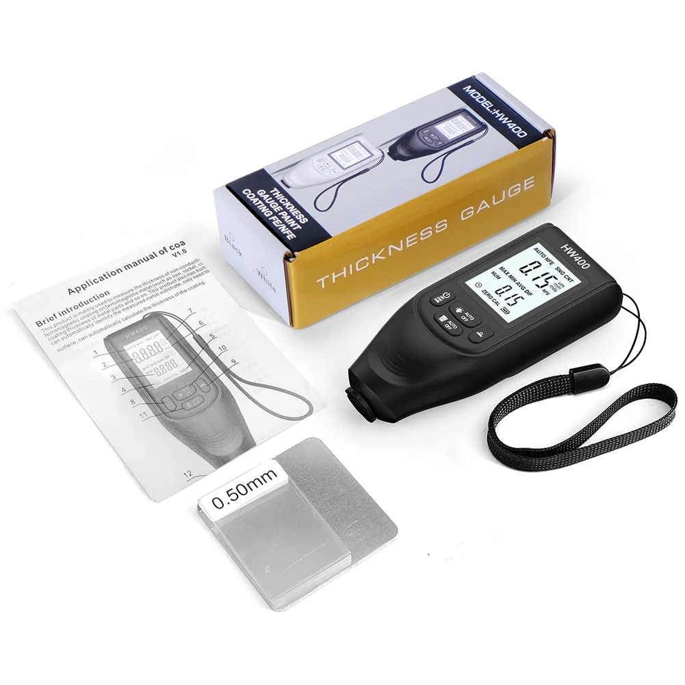 【Direct-sales】 HW400 Car Paint Coating Thickness Gauge 0-2000UM High ...
