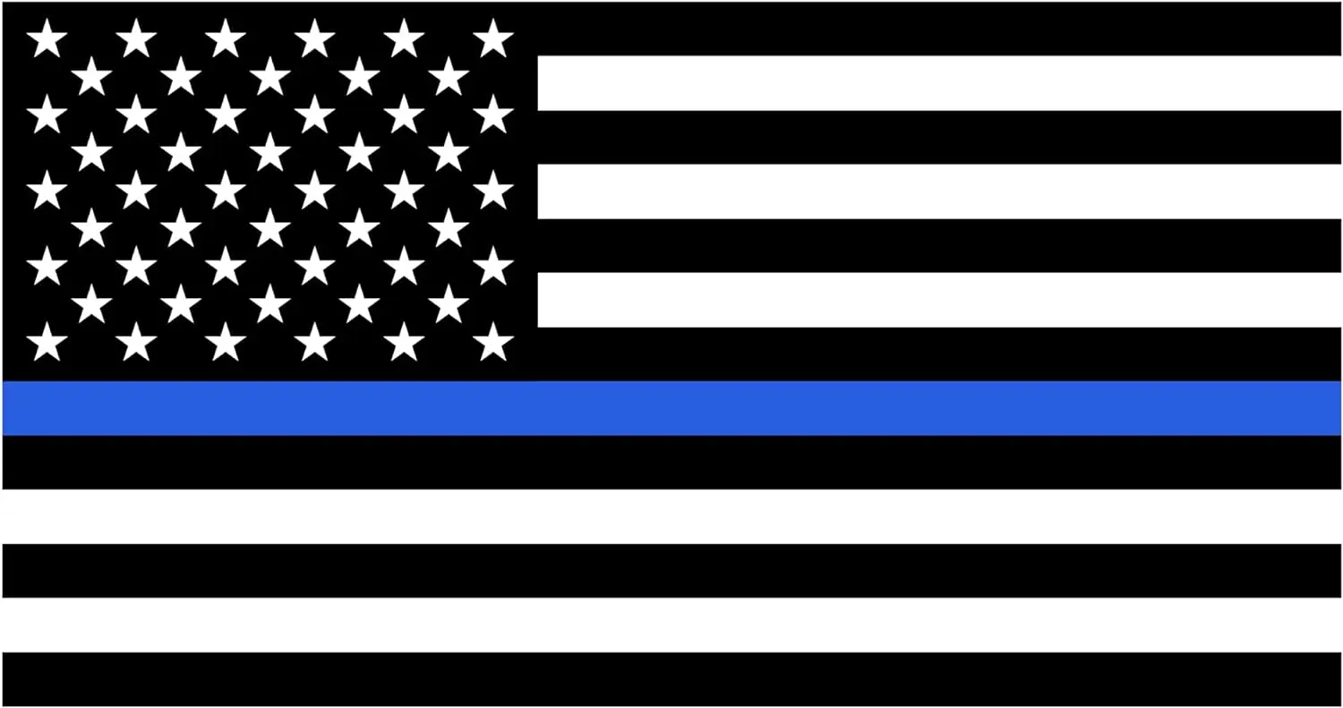 

Classic Design Blue Line Sticker - Back Waterproof Reflective Sunscreen The Blue American Flag Decal Car Accessories Decoration