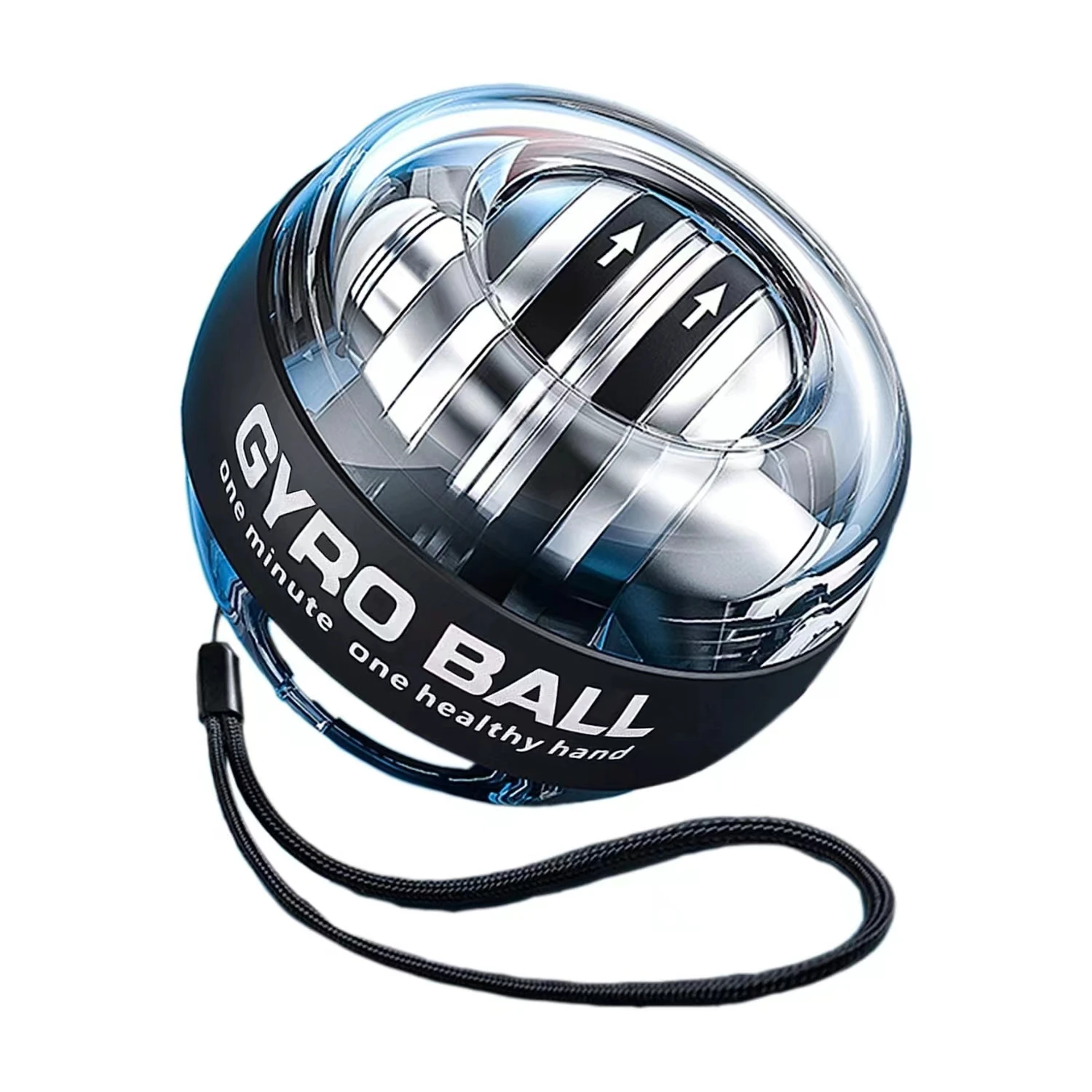 

Durable Power Wrist Exerciser Hand Forearm Strengthener Wrist Trainer Auto Start Colorful Lighting Wrist Power Gyro Ball