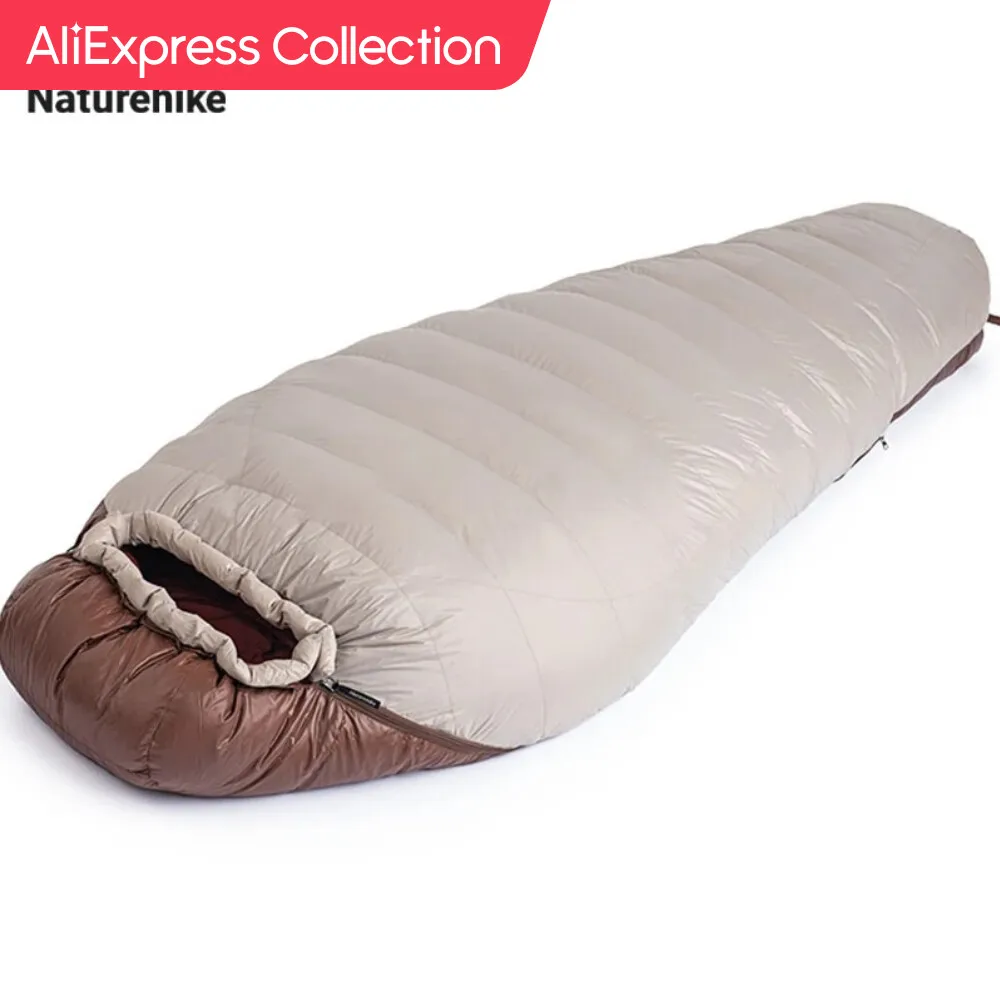  Naturehike Winter Mummy Duck Down Ultralight Camping Sleeping Bags 4 Seaon Hiking Waterproof Nylon 