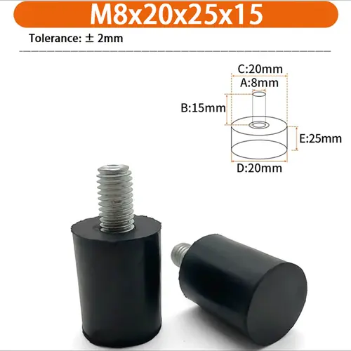 M6 M8 M10 Rubber Adjustable Feet Pad Feet Pad With Screw Table Chair Balck Leveling Foot Pad Furniture Leg Anti-shock Protection - Image 31