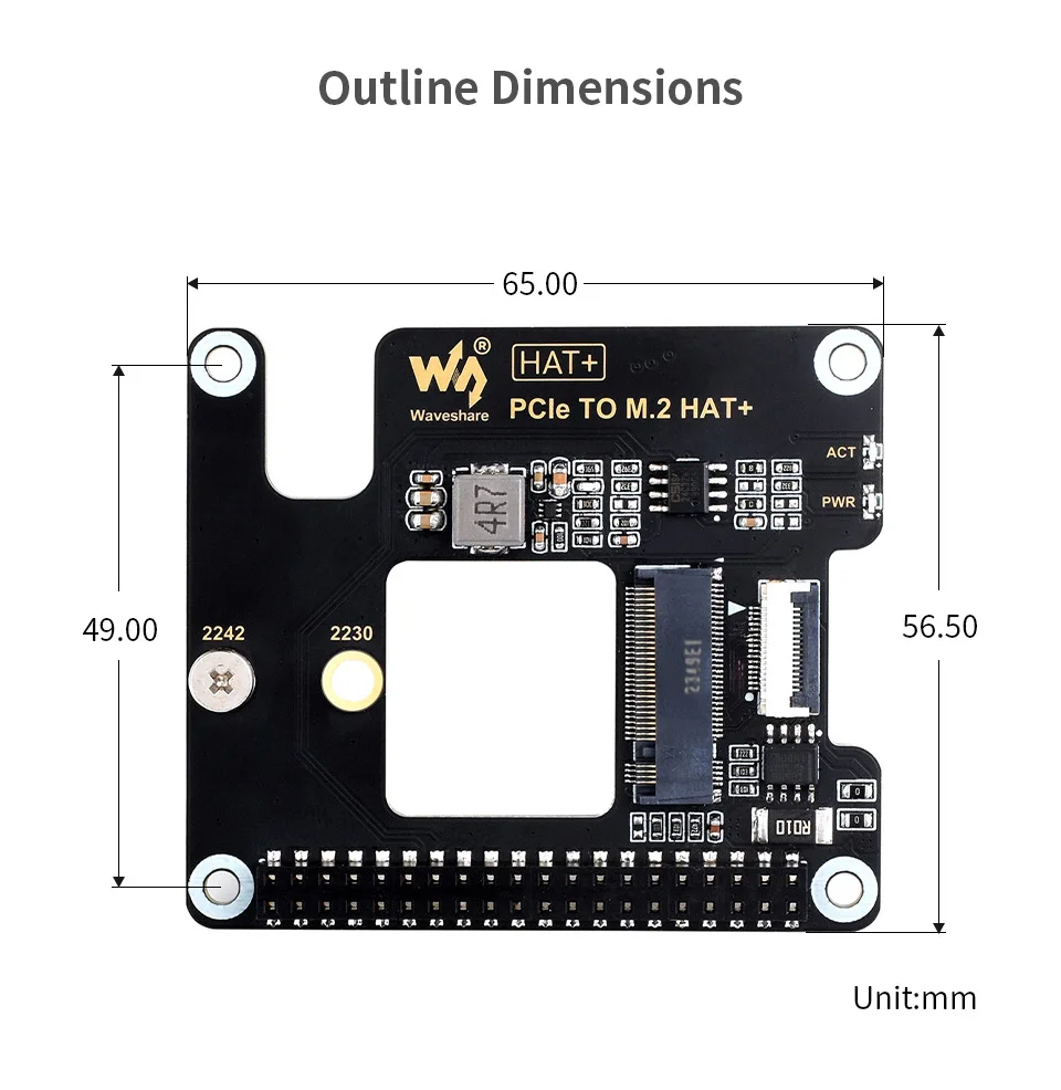 Raspberry pi Placa de Expansão de Alta Velocidade Pcie para M.2 Hat Nvme Cabo 16p Gpio Suporte Header Cooler Ativo para Rpi Pi5 - Imagem 6