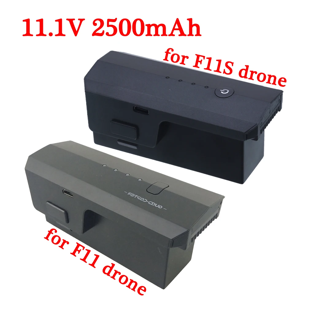 11.1 V 2500 Mah Rc Drone Batteria Per Sjrc F11S 4K/ F11S Pro 11.1 V 2500 Mah Fotocamera Drone Per F11 4K Pro Quadricottero Accessori