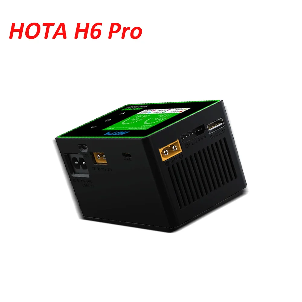 

HOTA H6 Pro Mini Battery Charger Duo AC 200W DC 700W 26A 1-6S Lipo NiMh Li-ion Ni-Cd Digital RC Balance Charger Discharger
