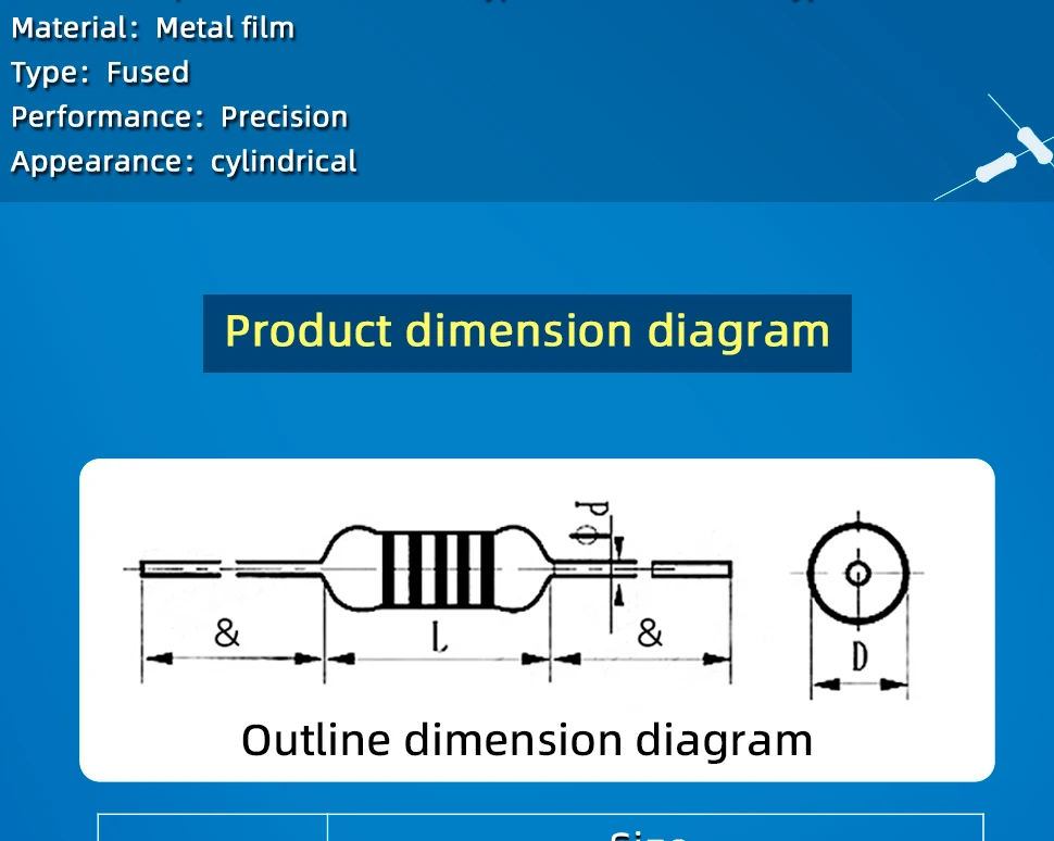 1/4W Resistance 0.1R~2.2M 1% Metal Film Resistor Series 0.25W 1R 10R 47R 100R 220R 470R 1K 2.2K 10K 22K 100K 220K 1M ohm 1/4W Resistance 0.1R~2.2M 1% Metal Film Resistor Series 0.25W 1R 10R 47R 100R 220R 470R 1K 2.2K 10K 22K 100K 220K 1M ohm