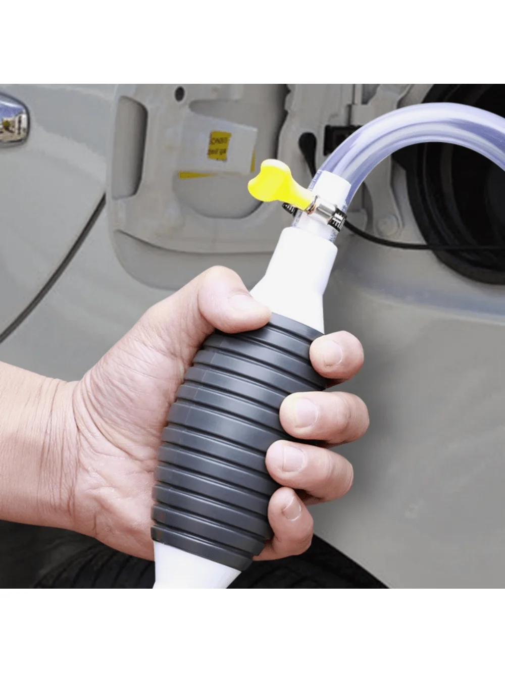 Efficient Manual Fuel Transfer-Portable Hand Priming Tool For Gas,, Oil, And Water