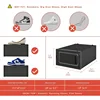 12 Pack Shoe Organizer Boxes, Black Plastic Stackable Shoe Storage Bins For Closet, Space Saving Shoe Holder Sneaker 4