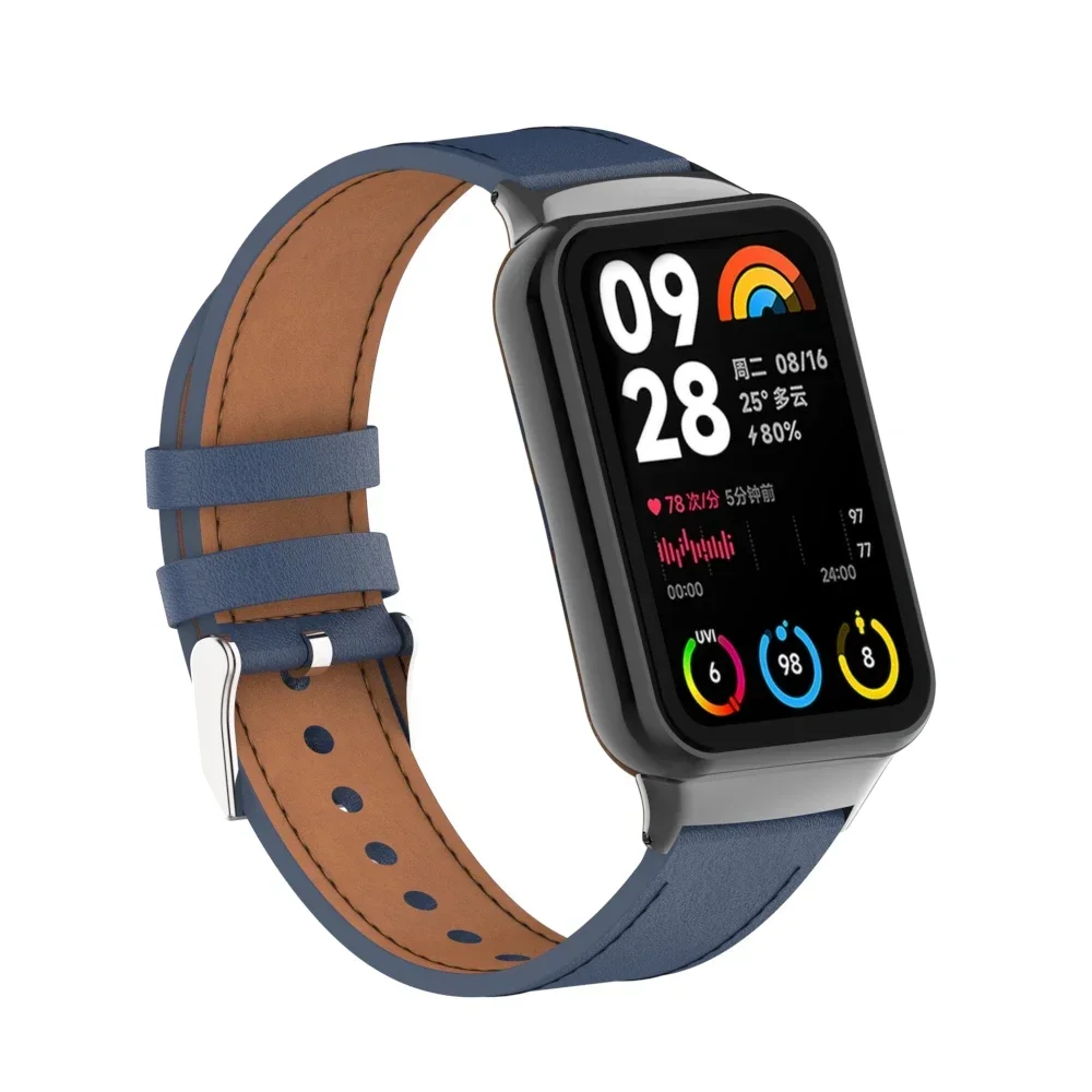 Premium Leather Strap - Comfortable Metal Bracelet Wristband Accessory