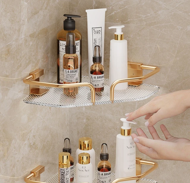 acrylic shower caddy shelf organizer for