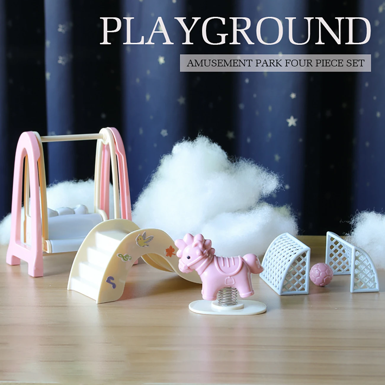 1pc Girl Gift Model Toy Table House Accessories Forest Family Kitchen Miniature House Play House Toy Small Model Furniture 3