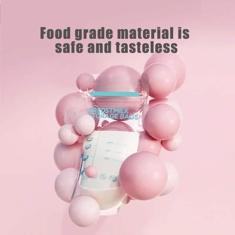 10pcs Baby Breast Milk Bags Safety Milk Freezer Bags Infant Mother Breast Containers Baby Feeding BPA Free
