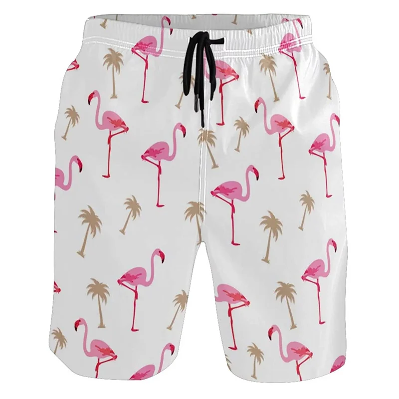 

Animal Dog Flamingo Duck 3D Print Beach Shorts Men Kids Summer Swim Trunks Quick Dry Surf Board Shorts Street Short Pants