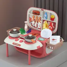 

Multifunctional kitchen toy two-in-one can store bluetooth audio kitchen counter play house kitchen toy kids kitchen toy set