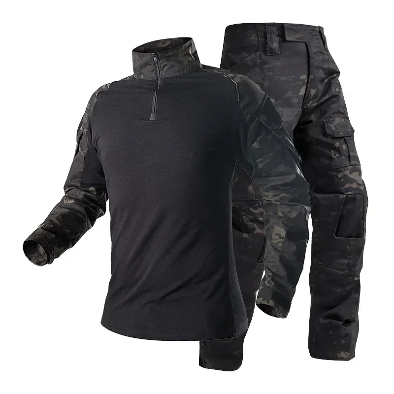 Tactical Suits Outdoor Uniform Hunting Shirts Cargo Pants Trainning Airsoft Paintball Clothes Sets Men Clothing Wear-resisting 4