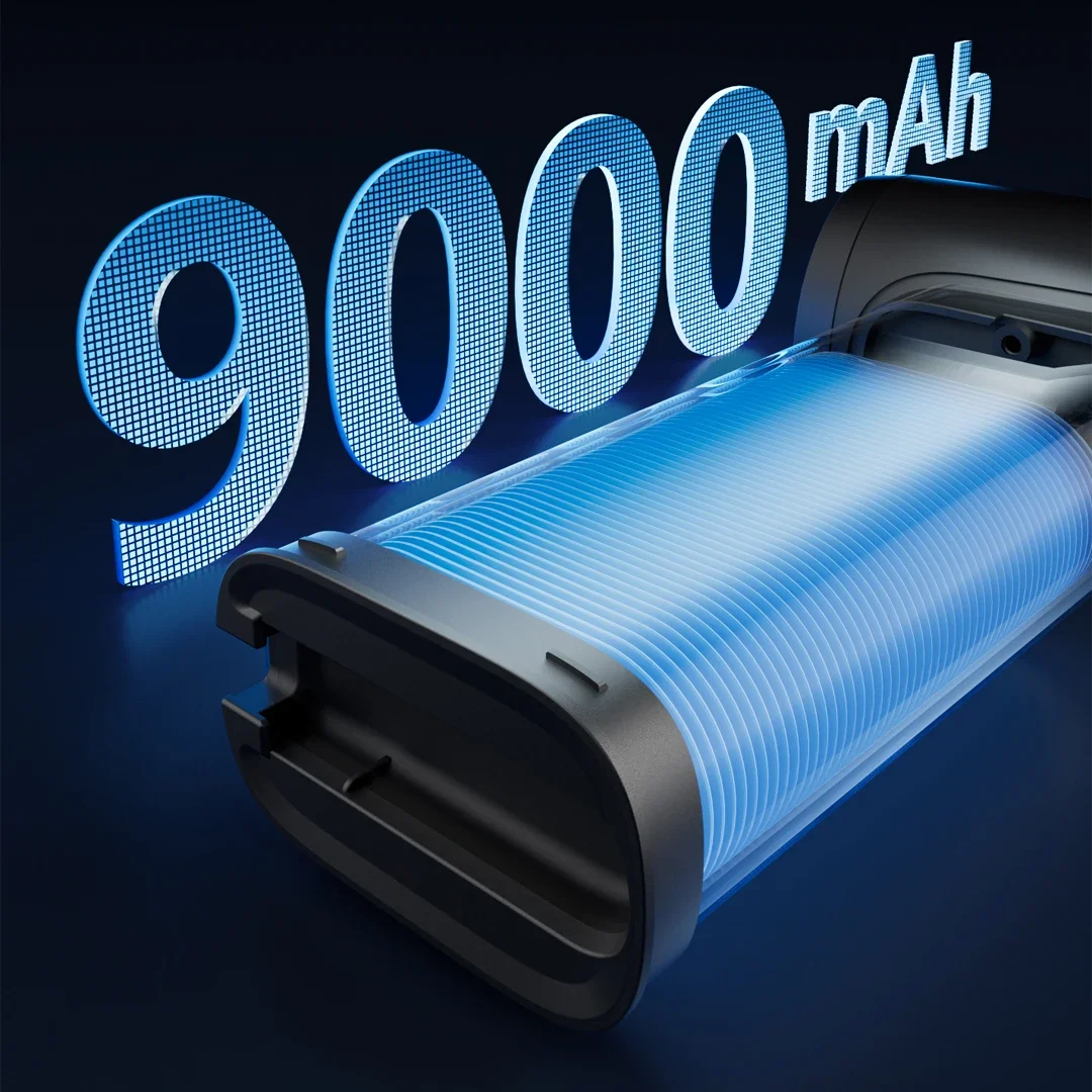 SOTHING Portable Handheld Fan Digital Display High-Speed Fan with 9000mAh Power Bank 18W Fast Charge Outdoor Camping